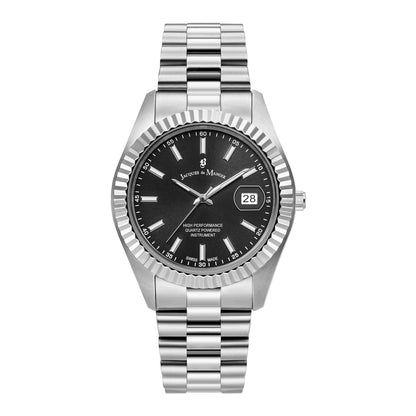Jacques du Manoir Swiss-made Unisex Inspiration Business Silver plated Bracelet Watch