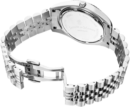 Jacques du Manoir Swiss-made Unisex Inspiration Business Silver plated Bracelet Watch