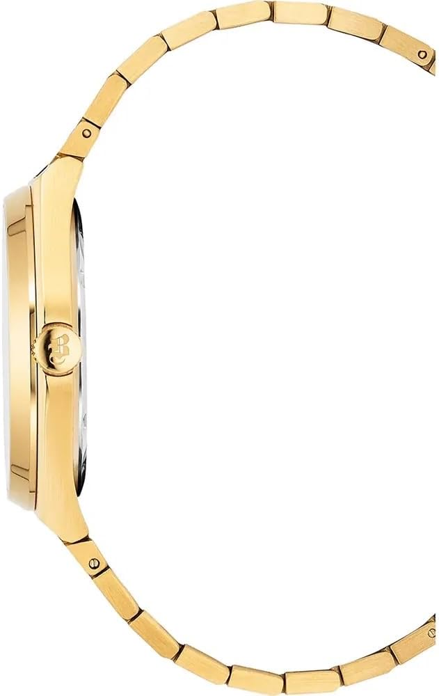 Jacques du Manoir Swiss-made Horizon Gents Gold Plated Bracelet Watch