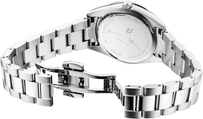 Jacques du Manoir Swiss-made Allure Silver Bracelet Watch