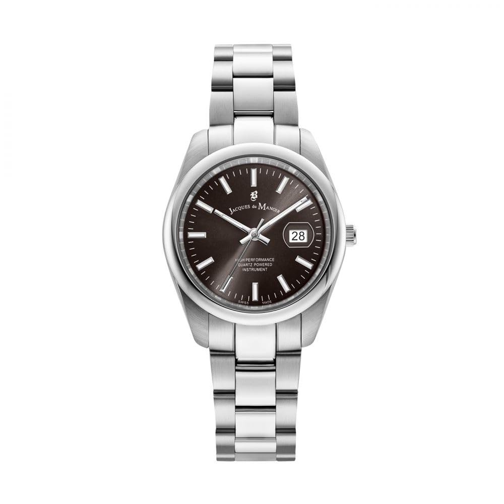 Jacques du Manoir Swiss-made Allure Silver Bracelet Watch