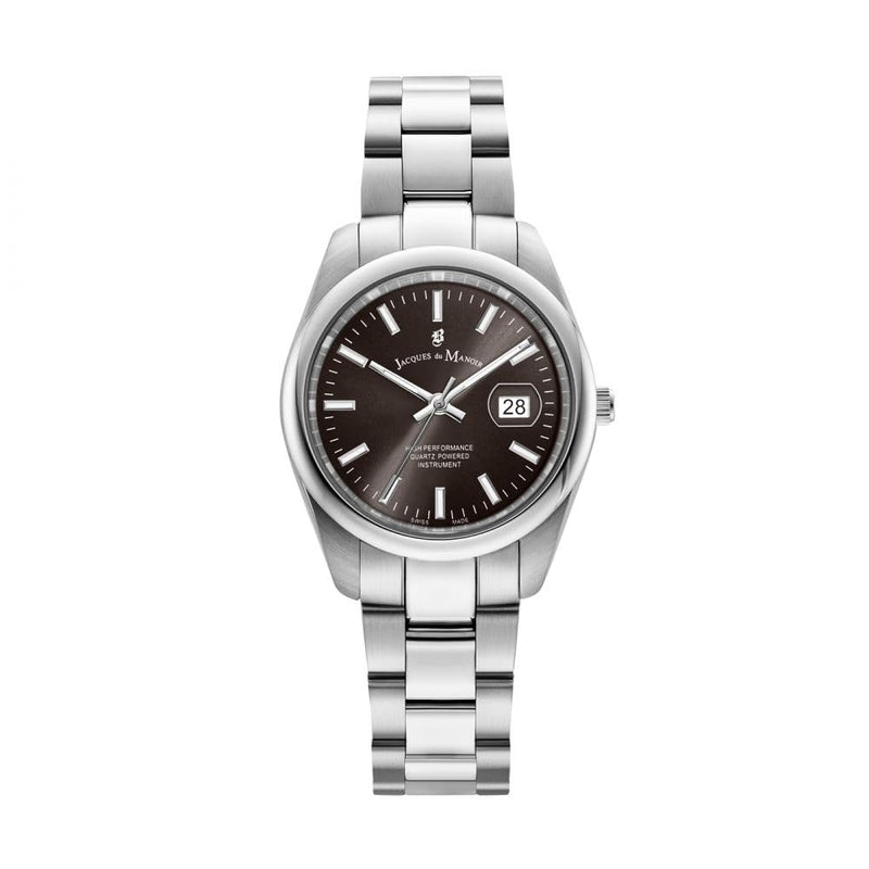 Jacques du Manoir Swiss-made Allure Silver Bracelet Watch