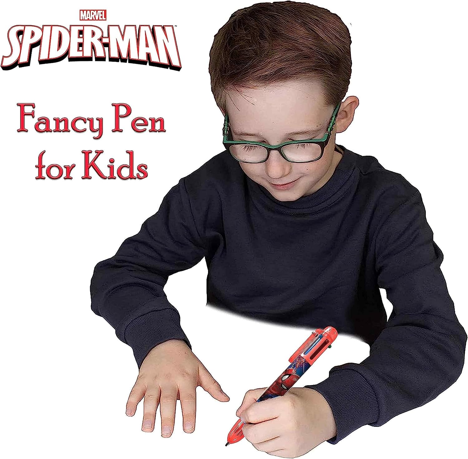 Spiderman Colouring Pen for Boys| 6 Color Gift Pens for Kids| Gel Pen Party Supplies, Prizes for Kids| Party Favors for Kids Birthday 3+Years