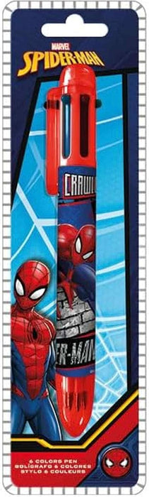 Spiderman Colouring Pen for Boys| 6 Color Gift Pens for Kids| Gel Pen Party Supplies, Prizes for Kids| Party Favors for Kids Birthday 3+Years