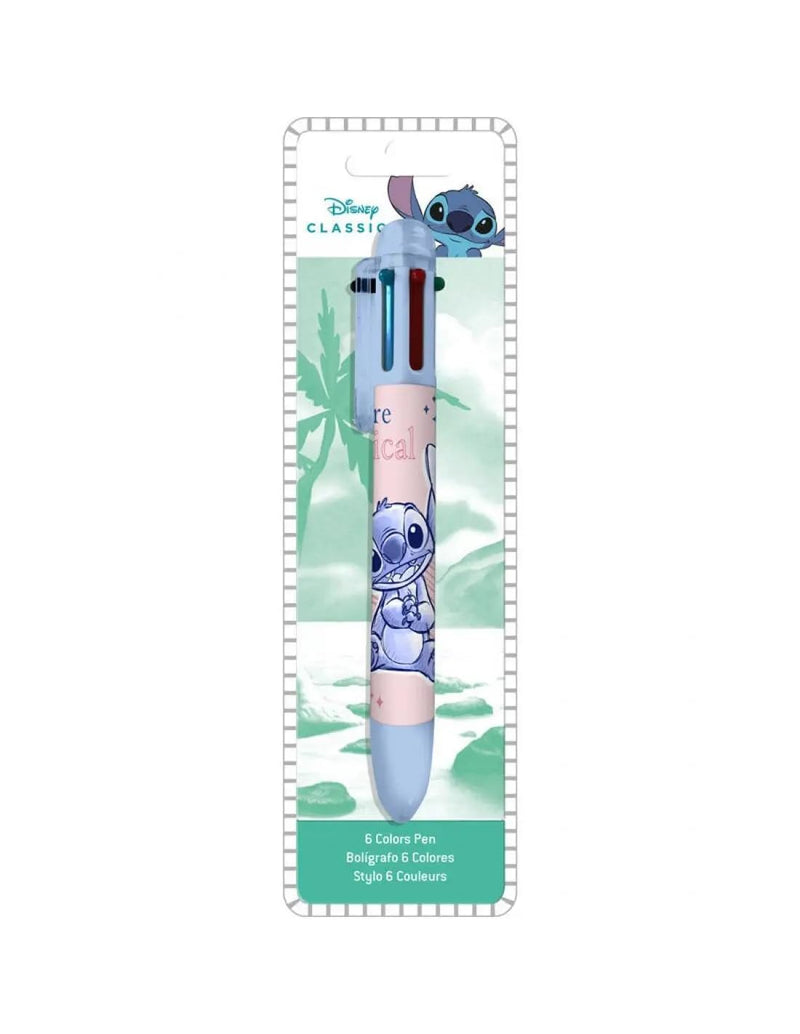Kids Licensing Writing Accessories Pen Model 6 Colours Stitch Disney