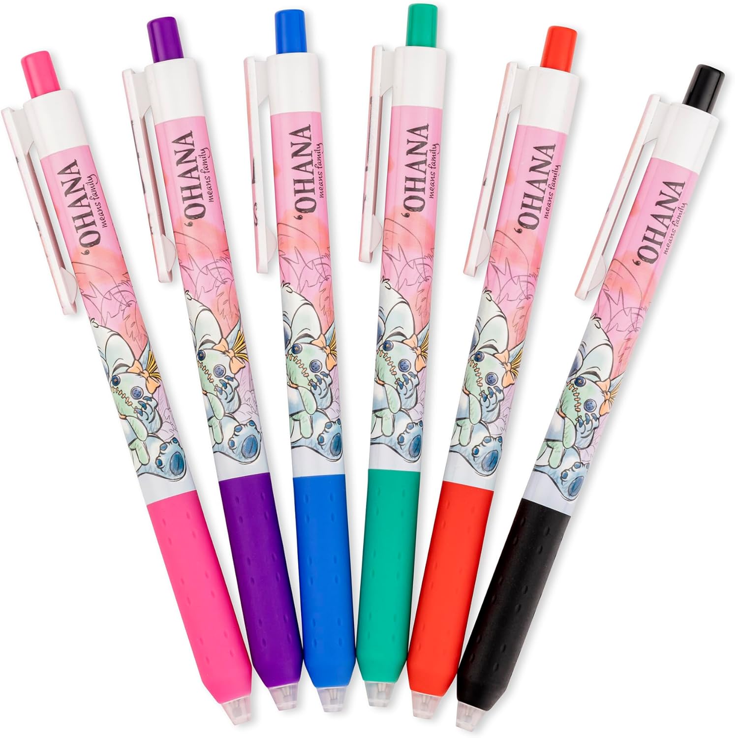Disney Stitch Kids Colouring Marker Pens 6pcs Back to School Stationery