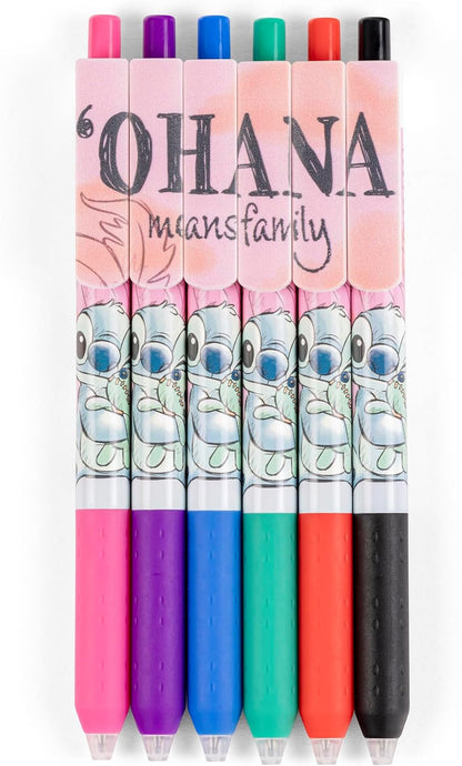Disney Stitch Kids Colouring Marker Pens 6pcs Back to School Stationery