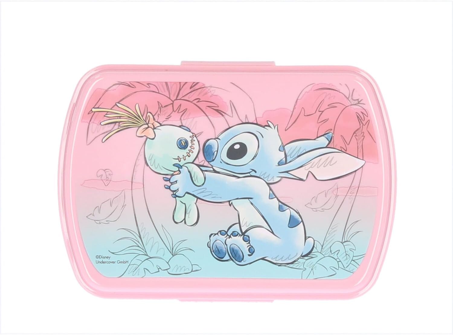 Kids Childrens Stitch Lunch Box Set – Sandwich Box & Aluminium Water Bottle 500ml - School Travel Lunch Food Set, Gift Set, BPA Free