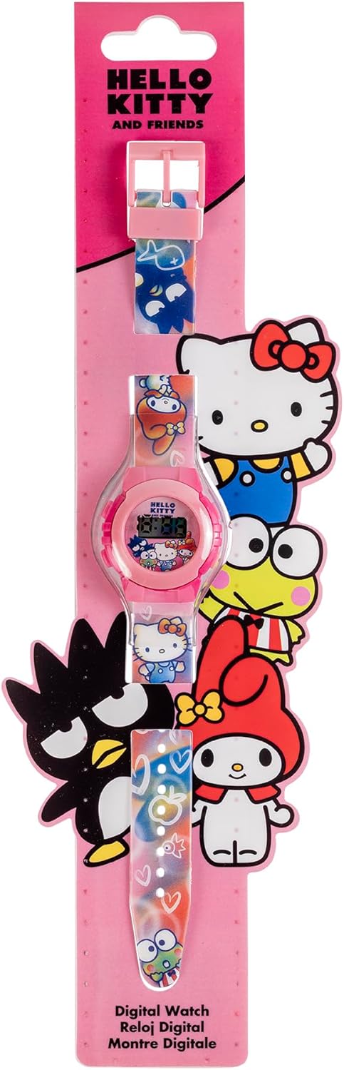 HELLO KITTY PRINTED LED WATCH