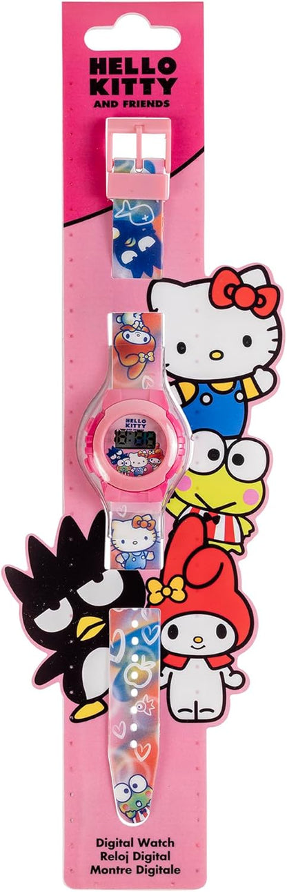 HELLO KITTY PRINTED LED WATCH