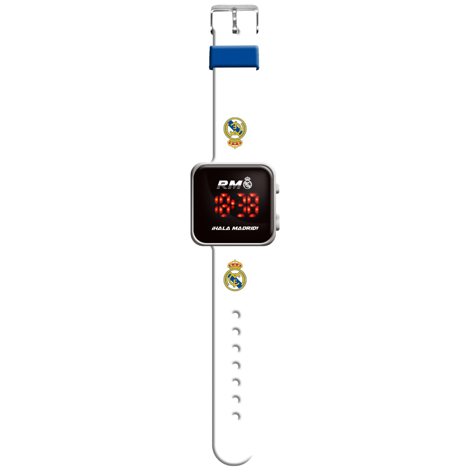 OFFICIAL REAL MADRID FC PRINTED STRAP LED WATCH