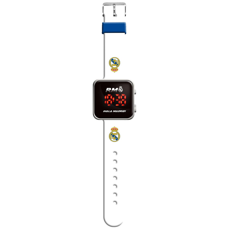 OFFICIAL REAL MADRID FC PRINTED STRAP LED WATCH