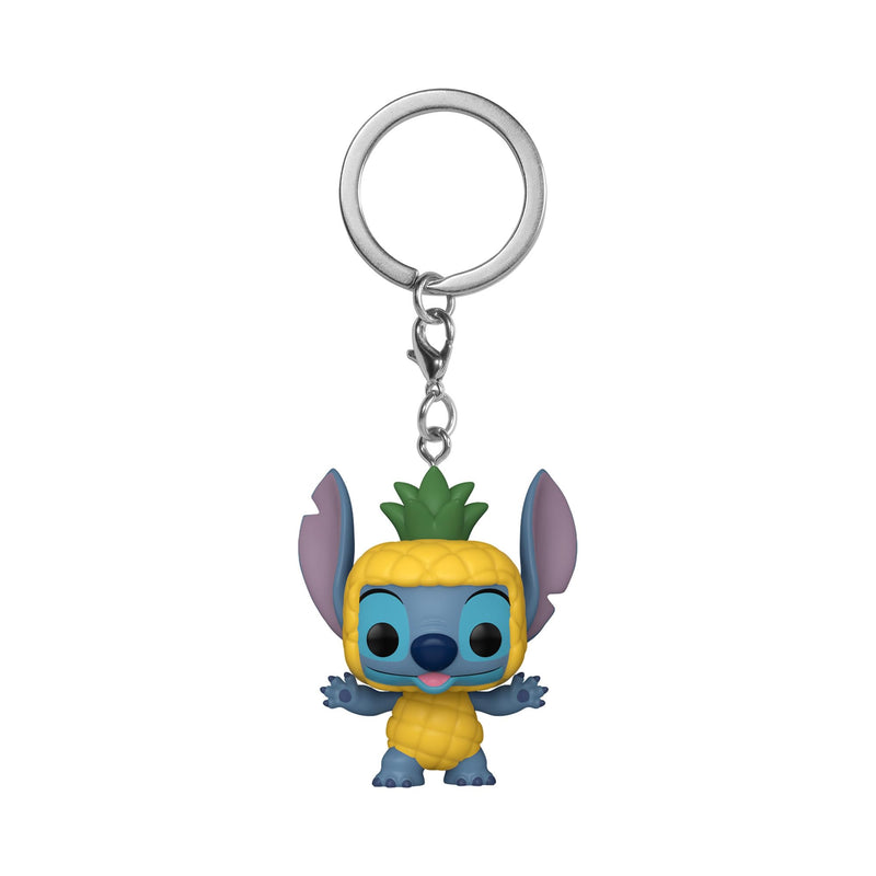 Funko Pop! Keychain: Disney - Stitch As Pineapple As Enamel Pineapple - Lilo and Stitch Novelty Keyring - Collectable Mini Figure - Stocking Filler - Gift Idea - Official Merchandise - Movies Fans