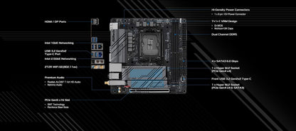 ASRock MB ASROCK | Z790M-ITX WiFi Motherboard