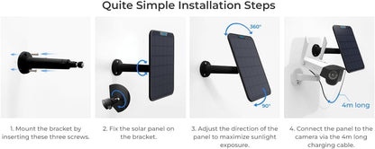Reolink Solar Panel 2 Schwarz (5,8W