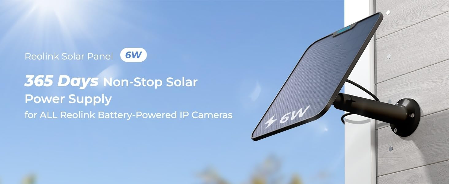 Reolink Solar Panel 2 Schwarz (5,8W