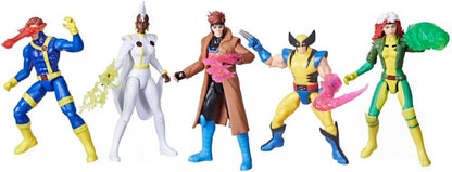 Marvel X-Men '97 Action Figure 5-Pack, Storm, Rogue, Cyclops, Wolverine, Gambit, Ages 4+