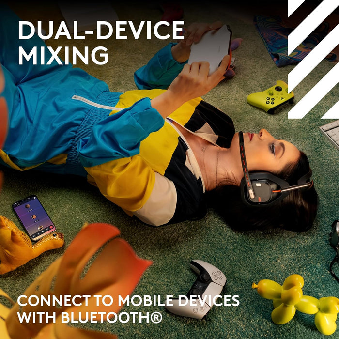 Logitech G Astro A50 LIGHTSPEED Wireless Gaming Headset + Base Station (Gen 5), PRO-G GRAPHENE, 3-System Switching, USB-C to Xbox, PS5, PC/Mac or Nintendo Switch, Bluetooth