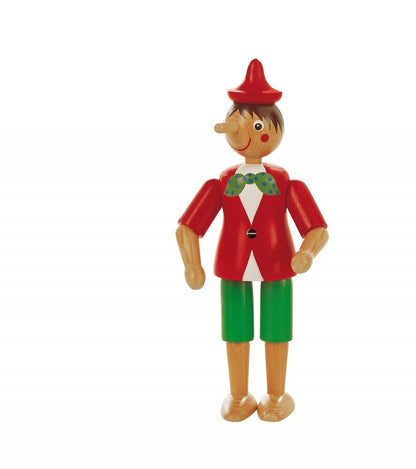 Pinocchio articulado | Trudi by Sevi | Juegos de Madera sevi. Figura de juguete para niños. Decoración artesanal | 20cm Altezza | Pinocchio | Modelo 81373