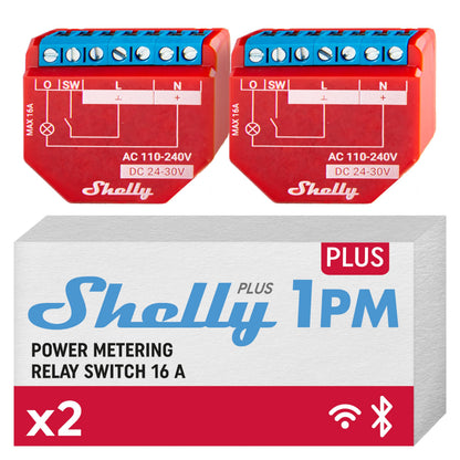 Shelly - Plus 1Pm (Dual Pack) - Empower Your Smart Home
