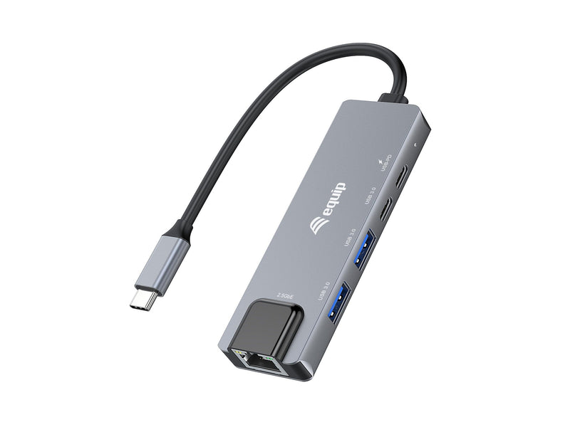 Equip Adapter USB-C -> RJ45 10/100/1000/2500 Mbps+ USB 3.2 - Adapter - Digital/Daten (133496