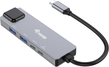 Equip Adapter USB-C -> RJ45 10/100/1000/2500 Mbps+ USB 3.2 - Adapter - Digital/Daten (133496
