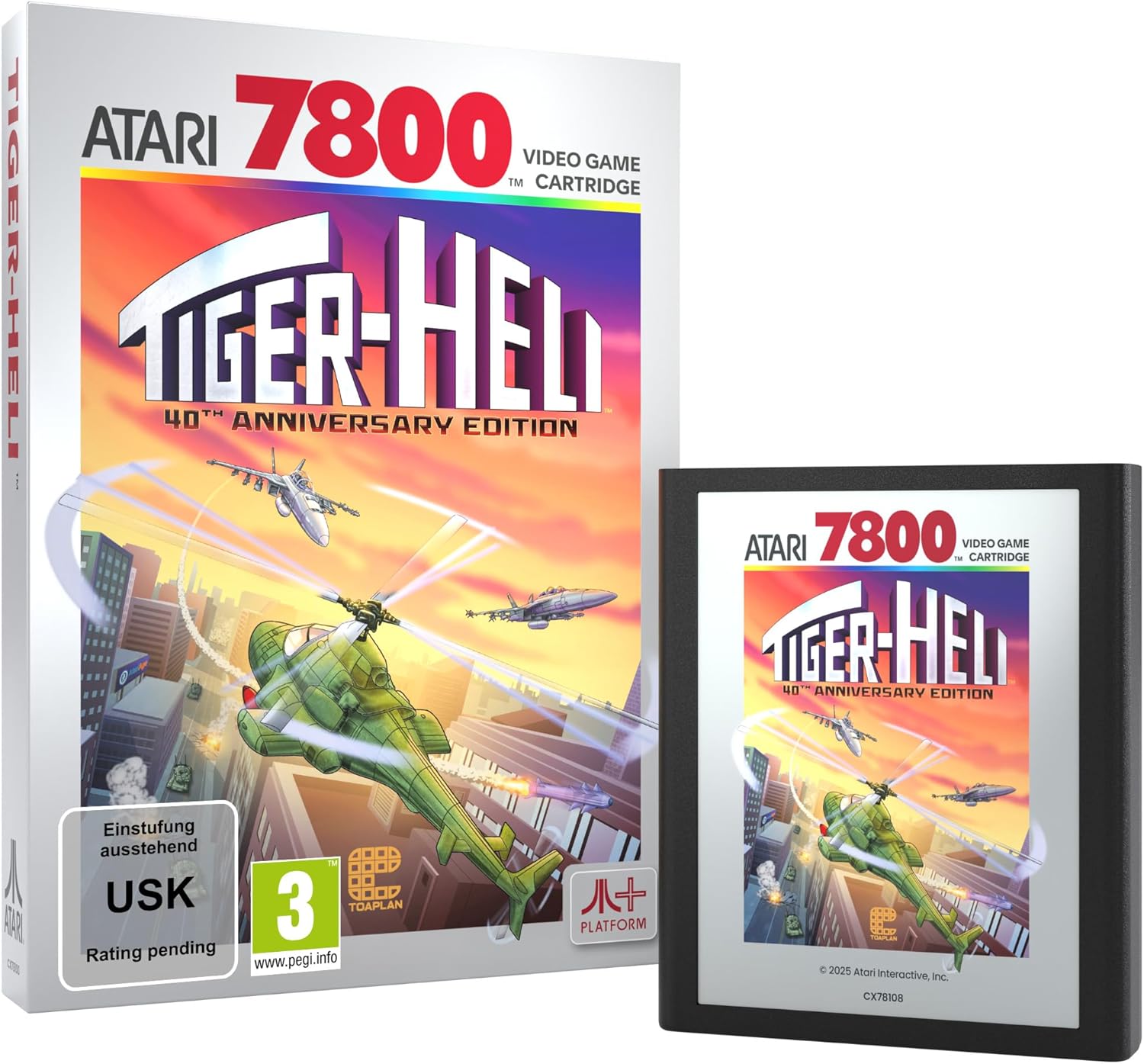 Tiger-Heli (Compatible with Atari 2600+, 7800+ and 7800)