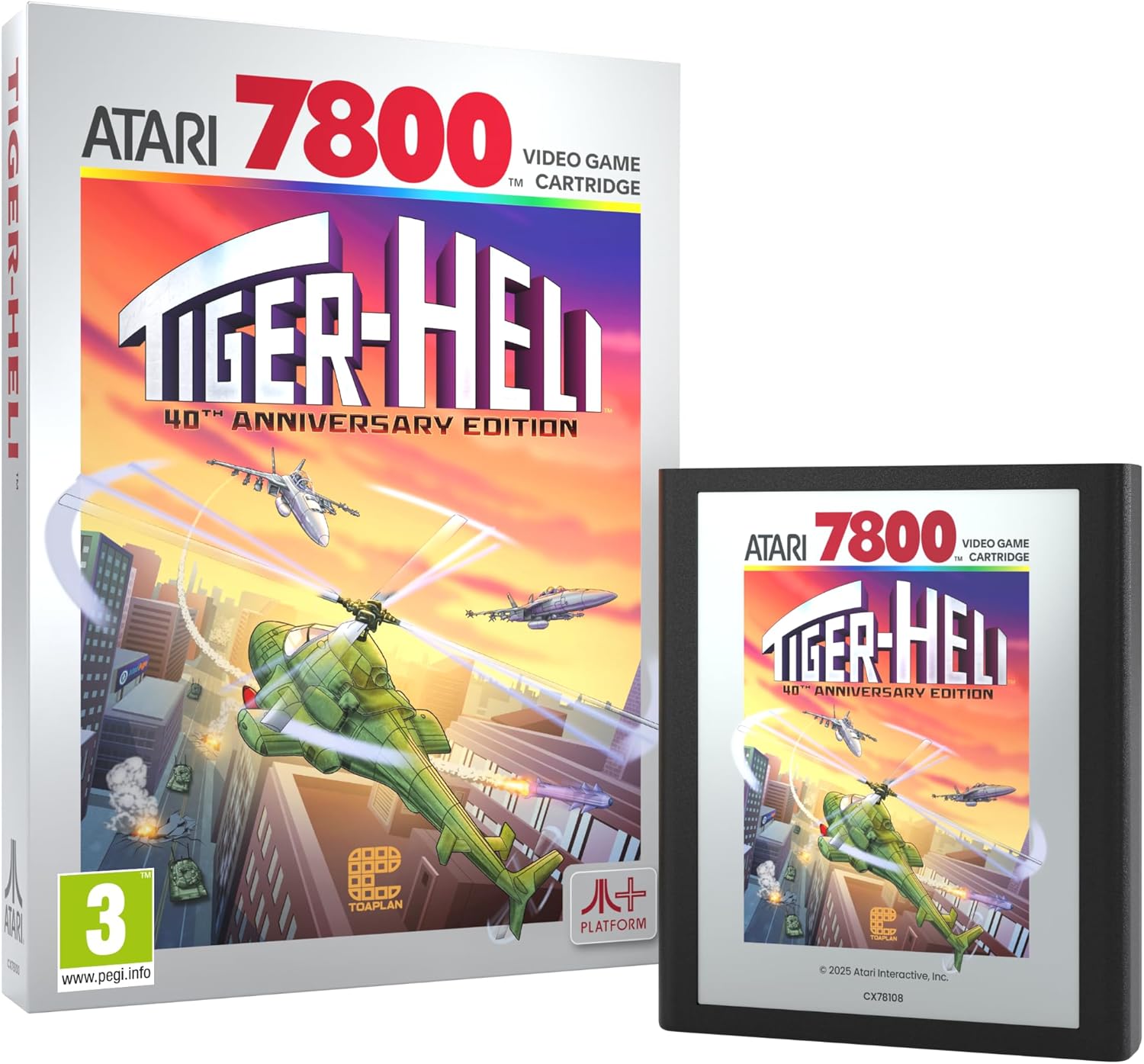 Tiger-Heli (Compatible with Atari 2600+, 7800+ and 7800)