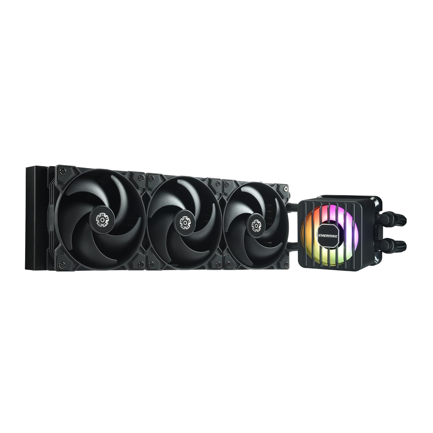 ENERMAX LIQMAXFLO SR 360mm A-RGB AIO CPU Liquid Cooler- High-Performance Pump up to 3000RPM, 60mm VRM Fan, Pressure-Optimized Silent 120mm FDB PWM Fan, Intel LGA1700/AMD AM5 Ready