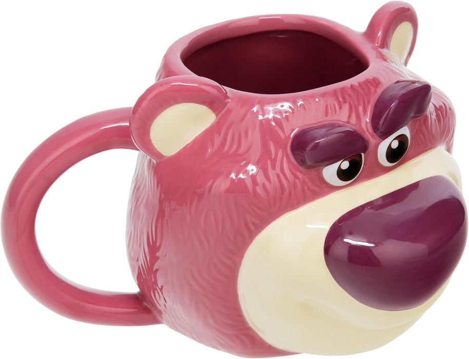 Paladone Lotso Huggin Bear Shaped Mug 680ml, Officially Licensed Disney Toy Story Ceramic Coffee Cup for Tea, Hot Chocolate and More, Gift for Pop Culture Fans