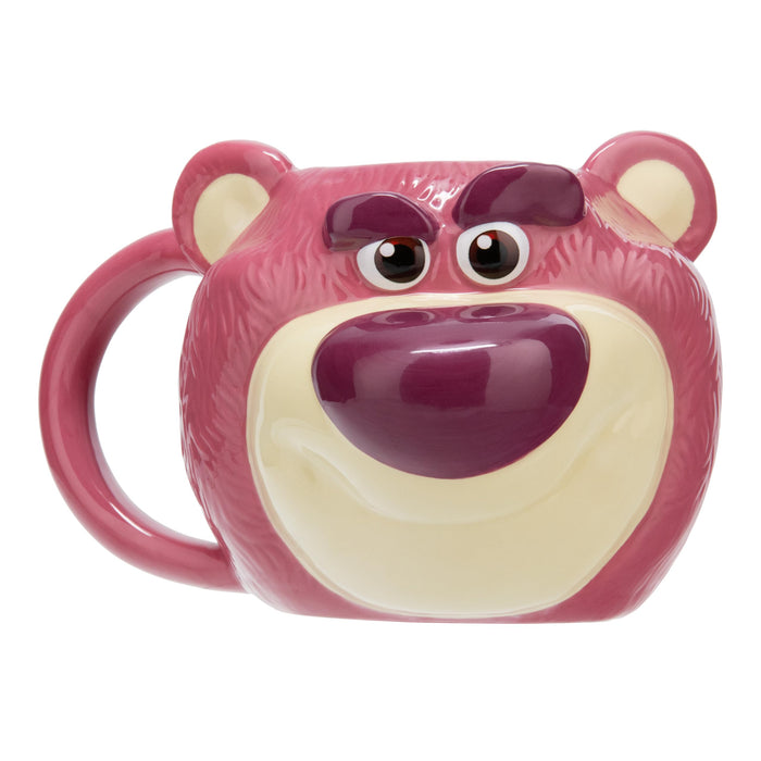 Paladone Lotso Huggin Bear Shaped Mug 680ml, Officially Licensed Disney Toy Story Ceramic Coffee Cup for Tea, Hot Chocolate and More, Gift for Pop Culture Fans