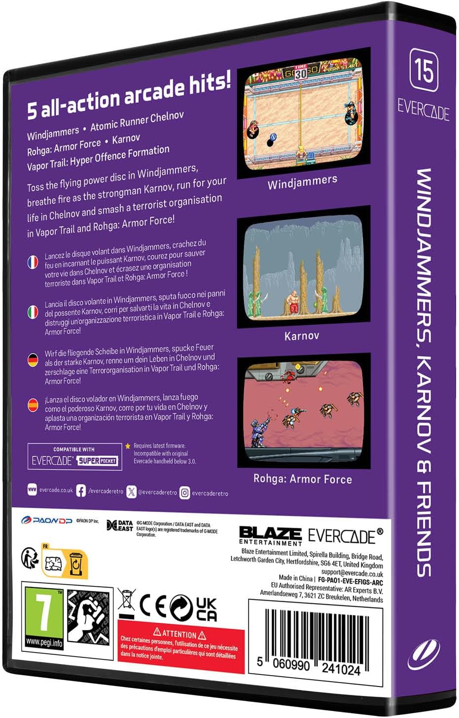 Evercade Windjammers, Karnov & Friends