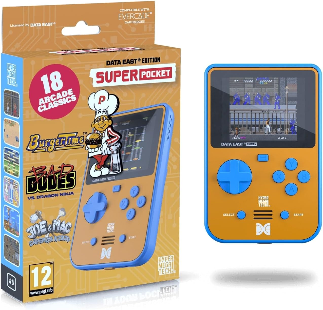 Evercade Data East Super Pocket