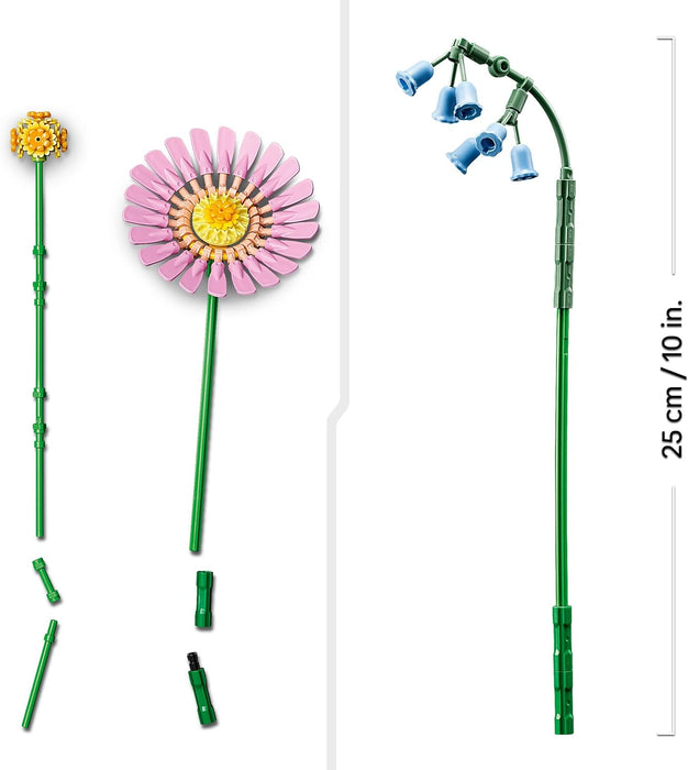 LEGO Botanicals Petite Sunny Bouquet - Faux Flowers Building Set - incl. Artificial Bluebells, Daisies, Tulips & More - Nature Toy for 9+ Year Old Girls & Teens - Birthday Gift Idea - 10347