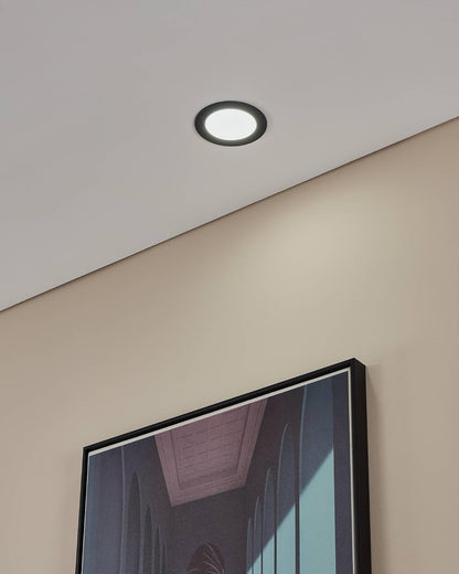 Eglo Fueva-Z Smart Recessed Light ?12Cm v Tunable White v Zigbee & Bluetooth v Black