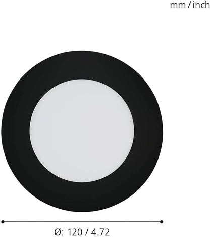 Eglo Fueva-Z Smart Recessed Light ?12Cm v Tunable White v Zigbee & Bluetooth v Black