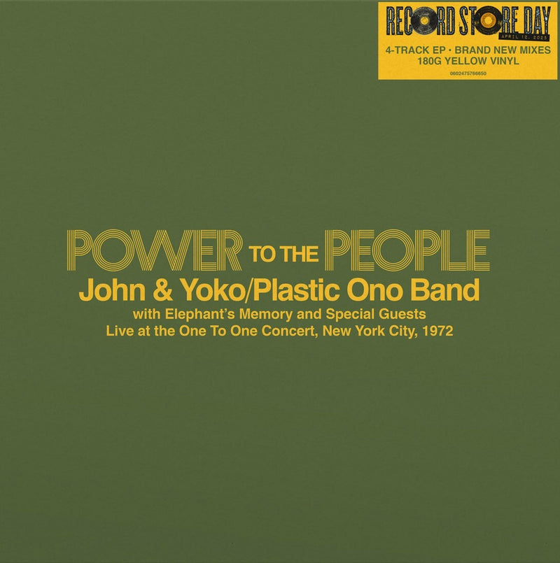 Power to the People: Live at the One to One Concert, New York City, 1972 (RSD 2025)