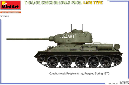 MiniArt 1:35 - T34/85 Checoslovaco Prod, tipo tardío