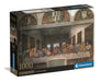 Clementoni - Puzzle 1000 Teile Kunst für Erwachsene und Jungen, Museum Collection, Thema Abendessen von Leonardo Da Vinci, Kompaktbox mit Poster, Geschenkidee Made in Italy, 70 x 50 cm, 39965