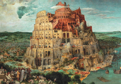 Clementoni - Puzzle mit 1500 Teilen Kunst, für Erwachsene und Jungen, Museum Collection, Thema Turm von Bruegel, mit Poster, Kompaktbox, Geschenkidee Made in Italy, 84,5 x 59,5 cm, 31738