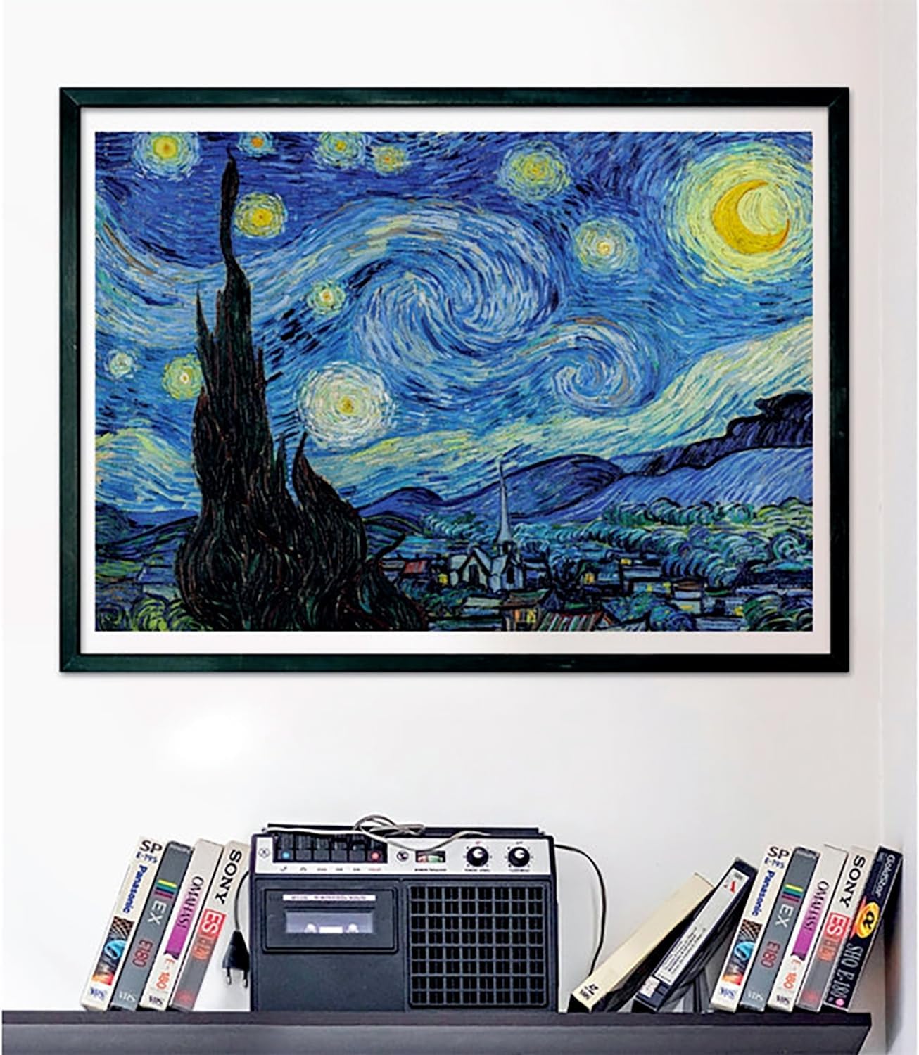 Clementoni - Van Gogh Puzzle 1000 Teile Kunst, für Erwachsene und Jungen, Museum Collection, Thema Sternennacht, Geschenkidee für Damen und Herren, Made in Italy, 70 x 50 cm, 39995