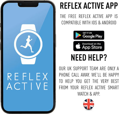 Reflex Active Series 35 Black Silicone Strap Smart Activity Tracker