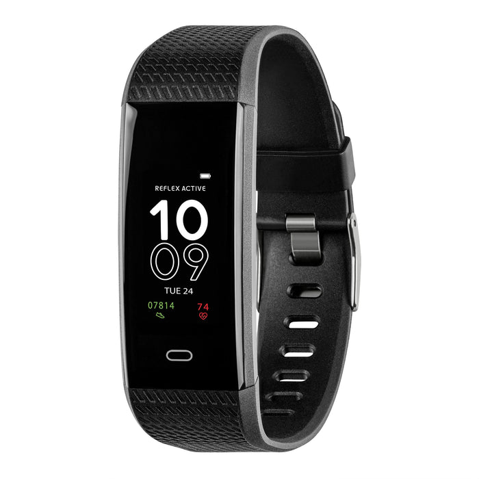 Reflex Active Series 35 Black Silicone Strap Smart Activity Tracker