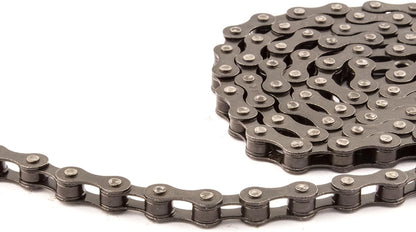 Clarks C410 Bmx/Freestyle/Fixie/Track Single Speed Chain 1/2-inch x 1/8-inch x 112 Links, Spring Clip Inc, Silver