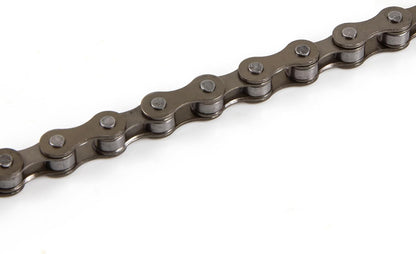 Clarks C410 Bmx/Freestyle/Fixie/Track Single Speed Chain 1/2-inch x 1/8-inch x 112 Links, Spring Clip Inc, Silver