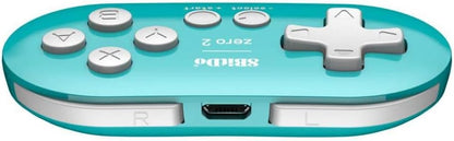 8Bitdo Zero 2 Bluetooth Gamepad Keychain Sized Mini Controller for Switch, Windows, Android, macOS & Raspberry Pi(Turquoise Edition