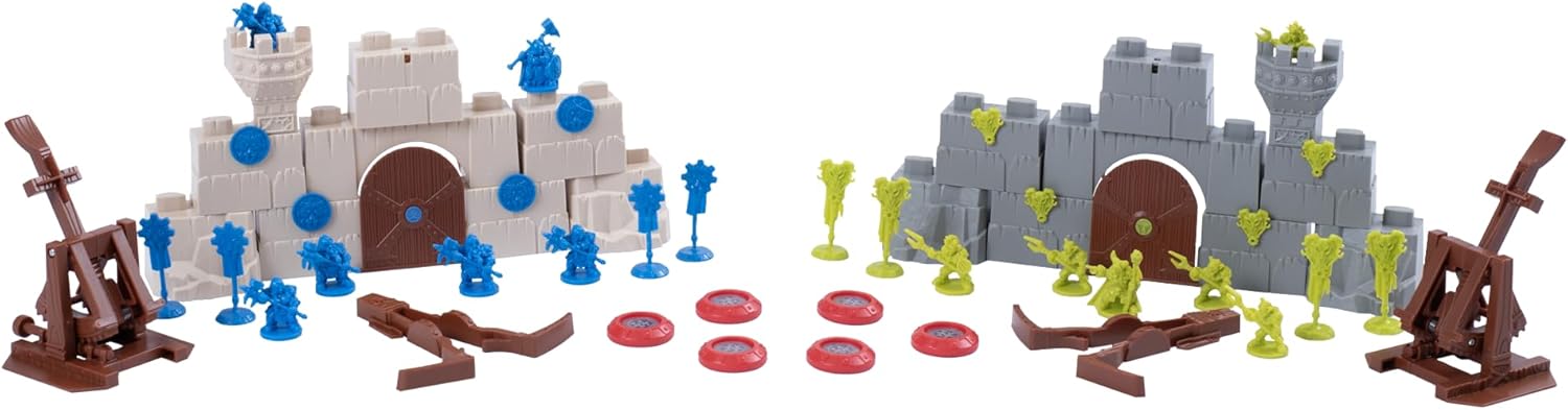 Goliath Games: Crossbows & Catapults - Castle Battle | Legendary Builds & Epic Destruction! | Retro Strategy Board Game | For 2 Players Ages 7+