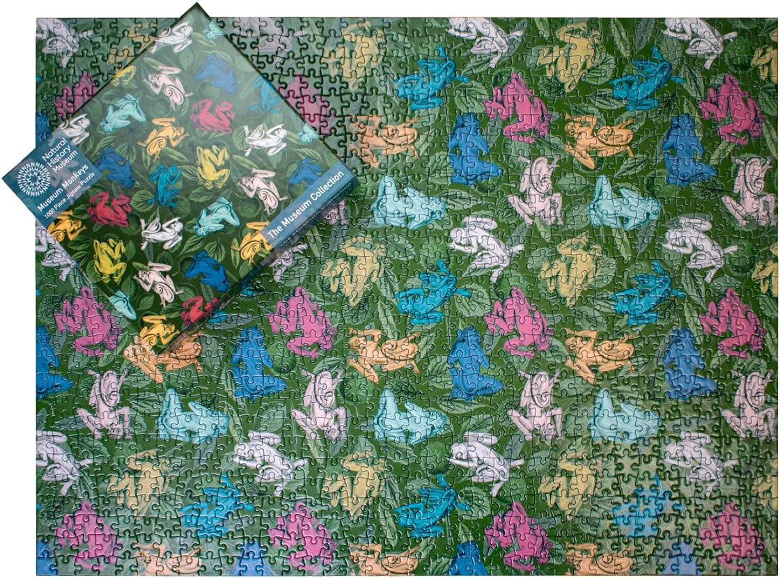 Museum Monkeys 1000-Piece Jigsaw Puzzle – Natural History Museum Exclusive, Featuring the Legendary ‘Darwin’ Monkey - For Adults - Size 50 x 66 CM