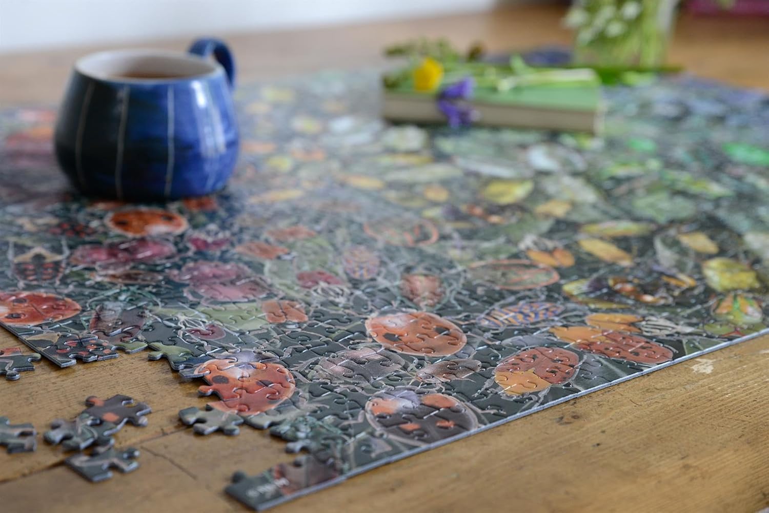 Natural History Museum 1000-Piece Beetle Jigsaw Puzzle: A Colorful Challenge Featuring Rhino Beetles, Ladybirds & More Size 66 x 50 cm