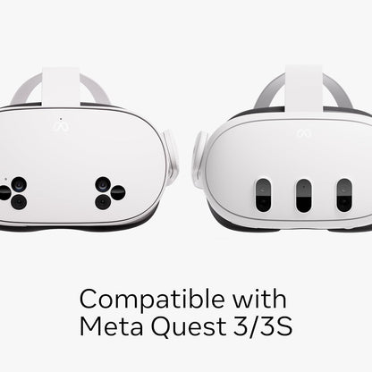 Meta Quest Compact Charging Dock – Works with Meta Quest 3/3S – Extended headset charging cable – Wireless charging for Touch Plus controllers
